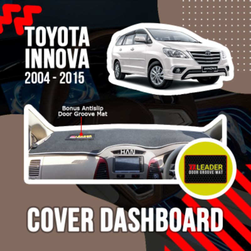 alas karpet cover dashboard mobil innova lama