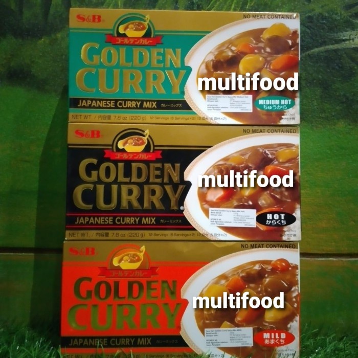 

Golden Curry Sauce S&B / Bumbu Kari Jepang Golden Curry S&B 220G - Mild