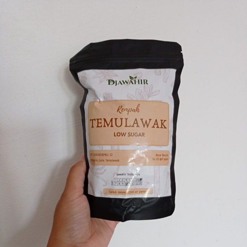 

temulawak low sugar