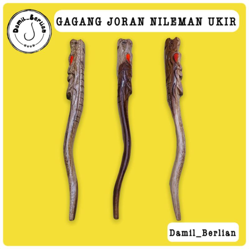 GAGANG JORAN KAYU UKIR NAGA DAMIL_BERLIAN