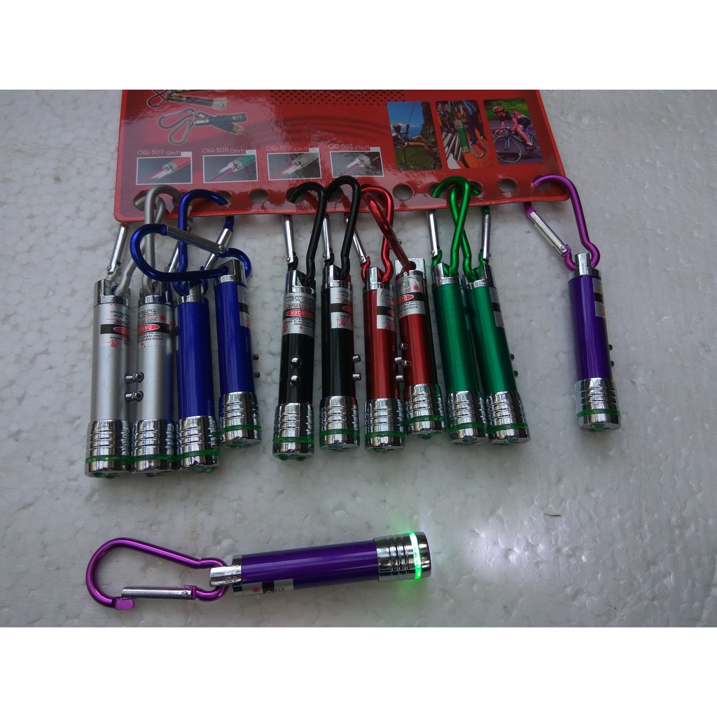 MAINAN LASER POINTER UNTUK 2 PCS - LASER MERAH &amp; LAMPU 2 LED PUTIH - MURAH BANGET