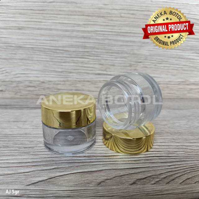 POT CREAM ACRYLIC 5 GRAM GOLD BENING / POT AJ / POT IMPORT LUXURY