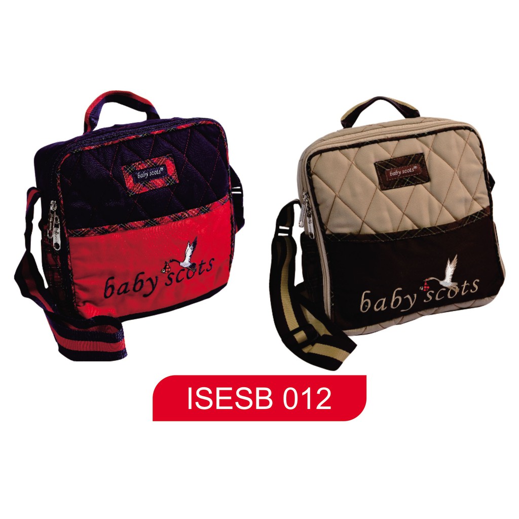 Baby Scots Mini Diaper Bag/ Tas Perlengkapan Bayi Bordir Kecil - ISESB012