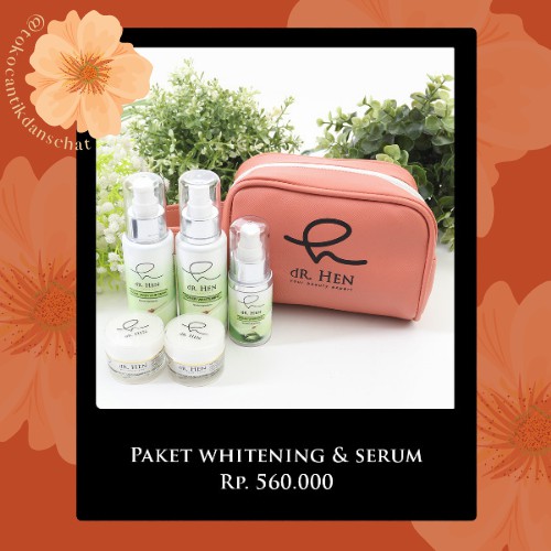 dR. Hen Paket Whitening & Serum - dR. Hen Skincare by Athena Group