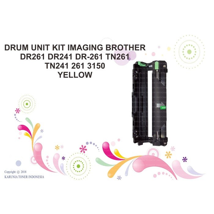DRUM UNIT Br0th3r DR261 DR241 DR-261 TN261 TN241 261 3150 Y - Kuning