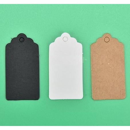 Paper Hang Tags - Blank Tag Kraft 4x2cm (10pcs)