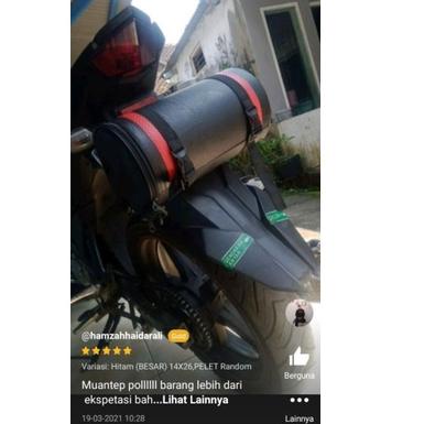 Terbagus.. Tabung Jas Hujan Motor BESAR dan KECIL LAPIS PARALON Murah kuat / Tas Box  Sepeda Belakan