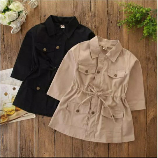 (COD) Dress Kids Blezer Varian Warna / Pakaian Anak Perempuan / Dress