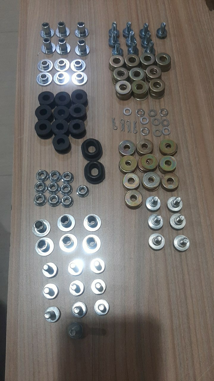 Baut Topi 10 6x12 Putih Flange Bolt