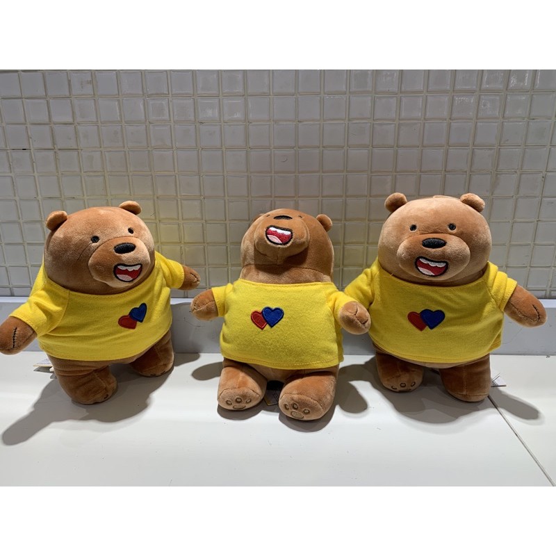MINISO Boneka We Bare Bears Grizzly Size 25cm Shopee MINISO Boneka We Bare Bears Grizzly Size 25cm Shopee