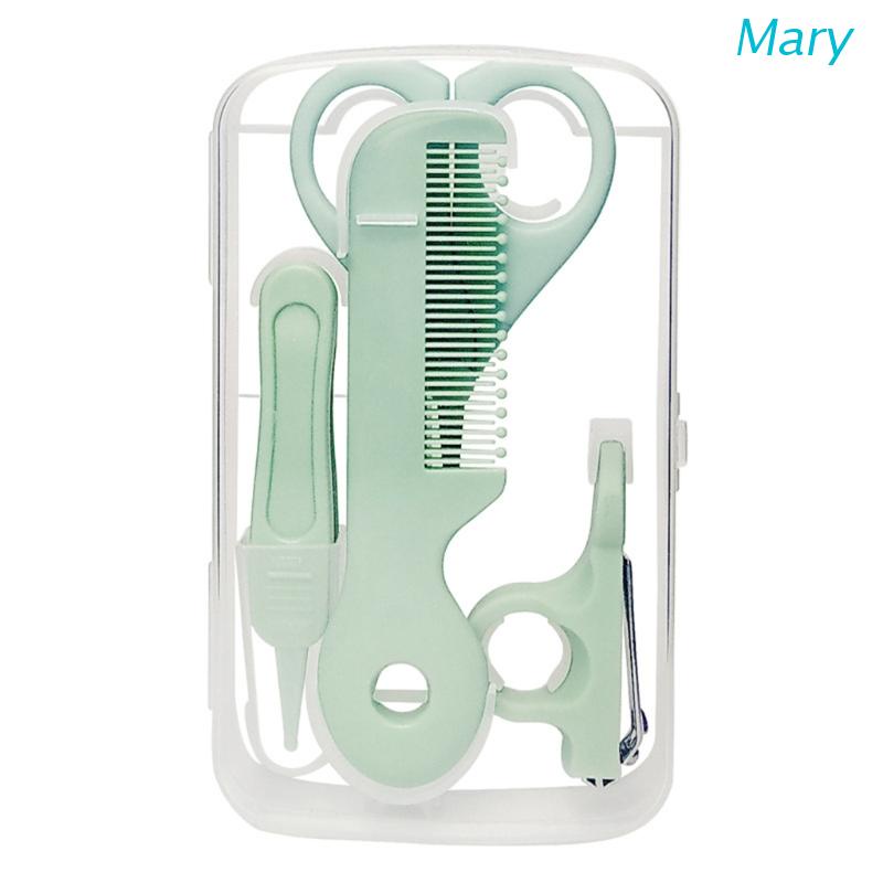 Mary 5pcs / Set Gunting Kuku + Sisir + Gunting + Pembersih Hidung Bayi Newborn