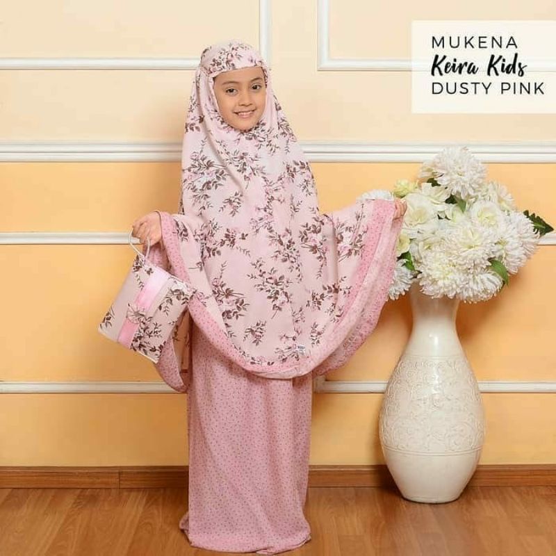 Mukena anak, balita, dan dewasa (abg)  katun rayon bali bunga (keira, alina, autumn rose, jasmine, alisha)