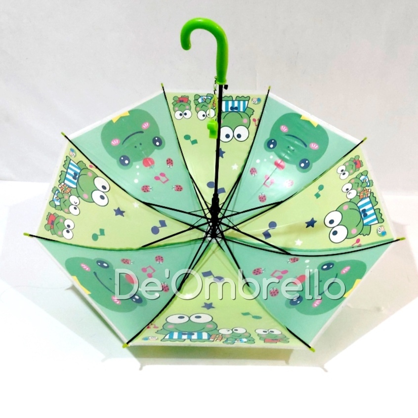 (007C)Payung PVC Anak Motif Animals Dasar Warna/Payung Anak Lucu/Umbrella Pelindung Hujan