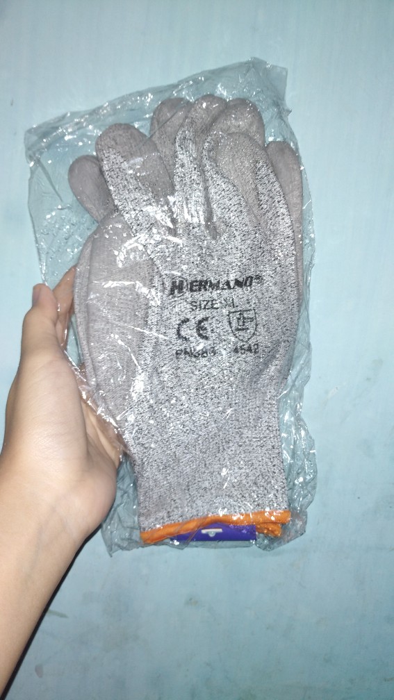 Sarung Tangan Anti Benda Tajam - Anti Pisau Potong Gores Bacok Begal