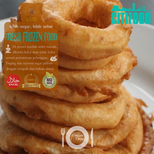 

Batter Onion Rings | Cincin Bombay Batter | Frozen