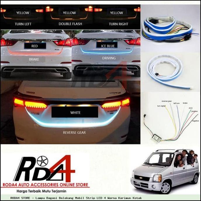 Lampu Bagasi Belakang Mobil Strip LED 4 Warna Karimun Kotak rod4 Ayo Beli