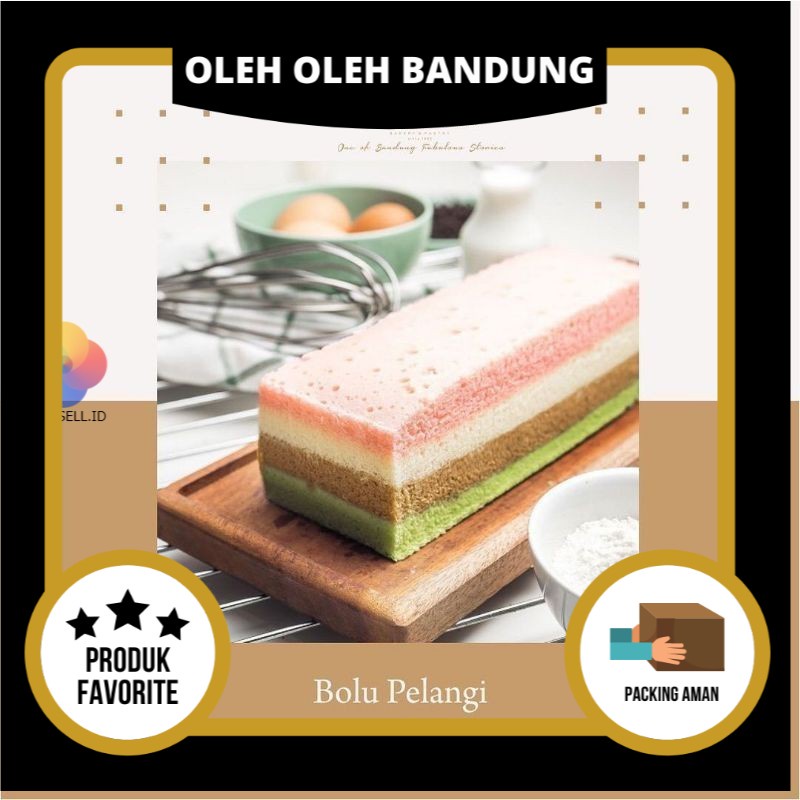 

Prima Rasa - Bolu Pelangi - Rainbow Cake - Oleh Oleh Kue Bandung