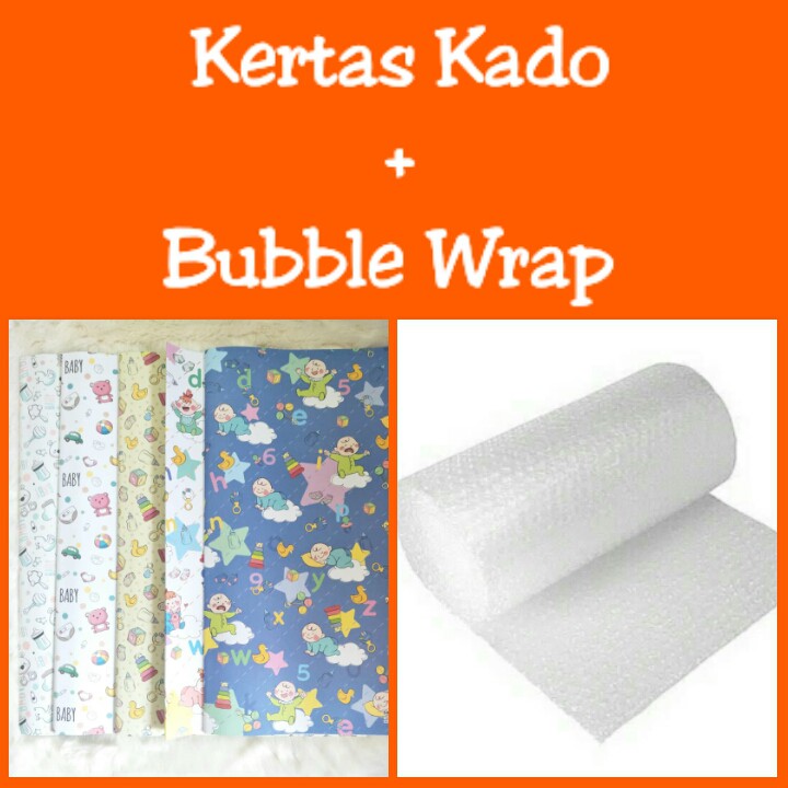 

TAMBAHAN PACKING KERTAS KADO + BUBBLE WRAP UNTUK PAKET LAHIRAN