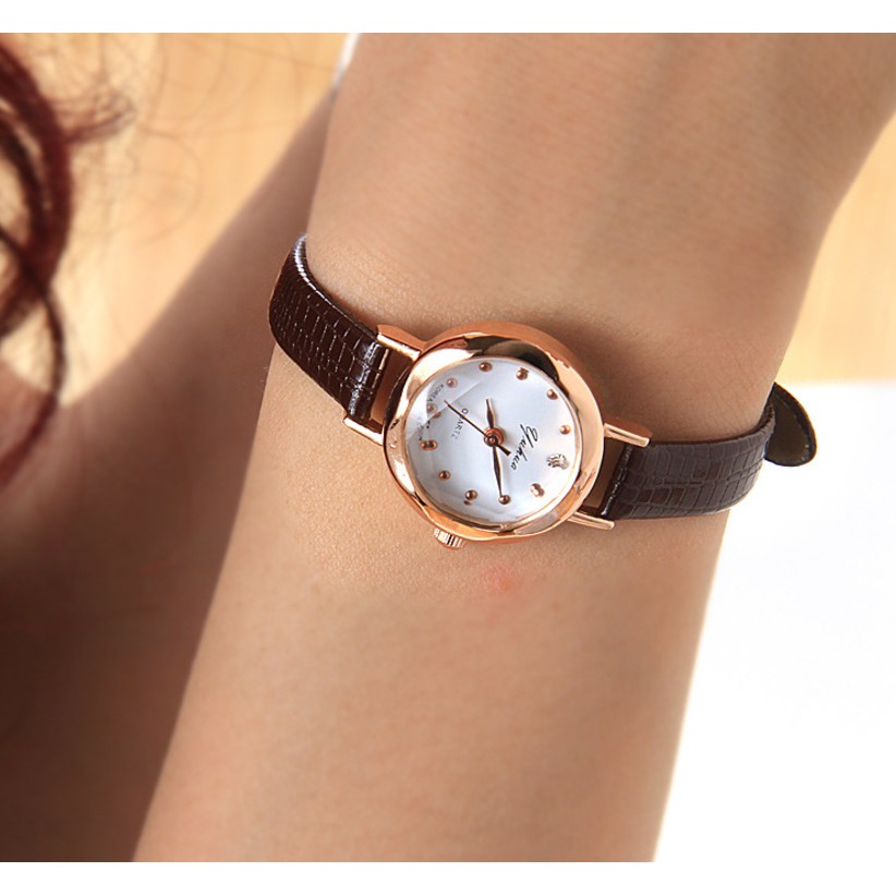 #42 Jam Tangan Wanita Yuhao 02 Women Fashion Leather Wrist Watch Watches