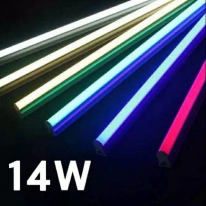 Paket 1 Lampu TL T5 Bonus Saklar On Off Tinggal Pakai T5 LED NEON 30cm 60cm 90cm 120cm