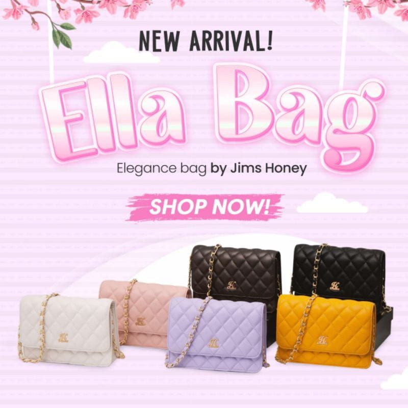 TAS ELLA JIMS HONEY FREE BOX TAS SELEMPANG PROMO TAS BEST SELLER ORIGINAL READY