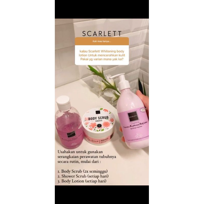 Paket pemutih badan dari Scarlett Whitening