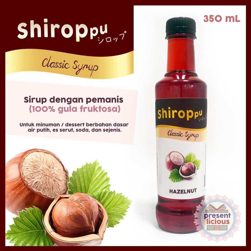 

Hazelnut | Shiroppu Classic Syrup 350 mL | Sirup Manis