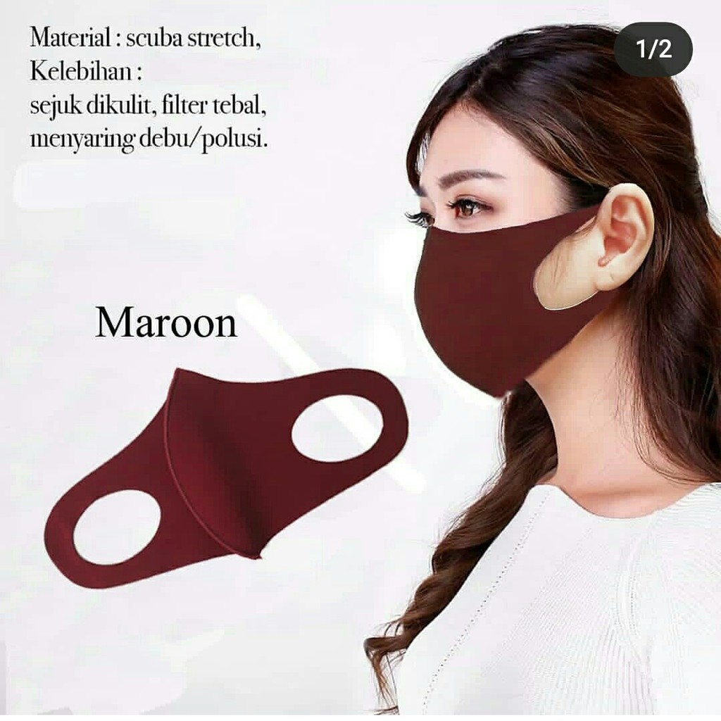 Masker Scuba Original Tebal dan pemotongan rapih menggunakan laser