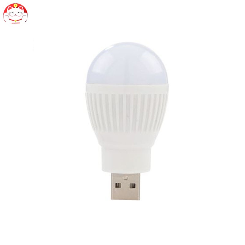 Lampu Bohlam Led Usb Mini Portable 5v 5w Hemat Energi Untuk Laptop