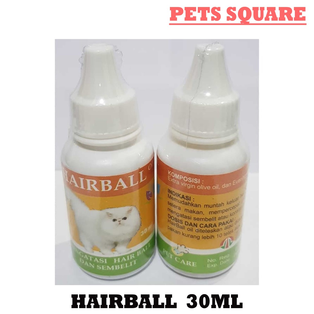 OBAT - HAIRBALL OIL CAT 30ML MENGATASI HAIRBALL &amp; SEMBELIT KUCING