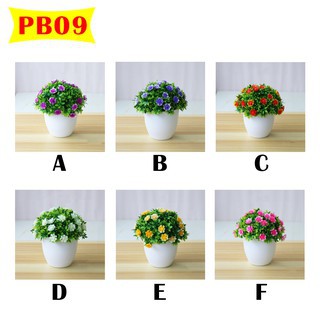 DD216 POT BUNGA Dekorasi Ornamen Tanaman HIAS plastik Pohon Bonsai Artificial Flower cantik import