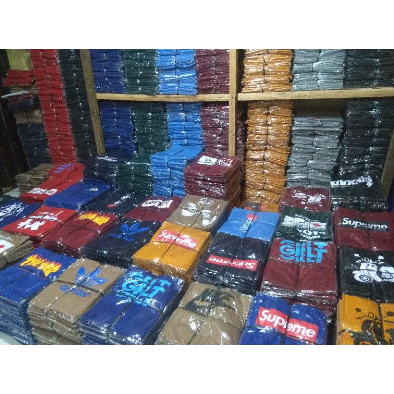 Kaos Pria Wanita Motif Distro Oblong Bisa Pilih Warna Size L XL XXL