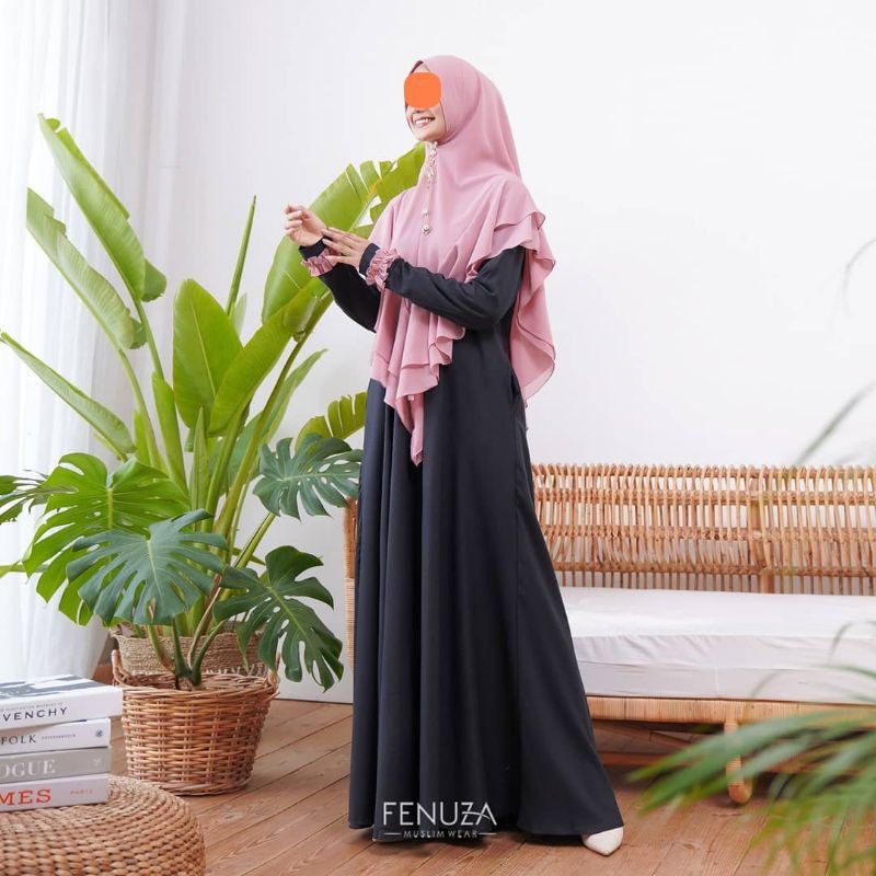 GAMIS NEWZANETTA FENUZA SET KHIMAR DELLUNA