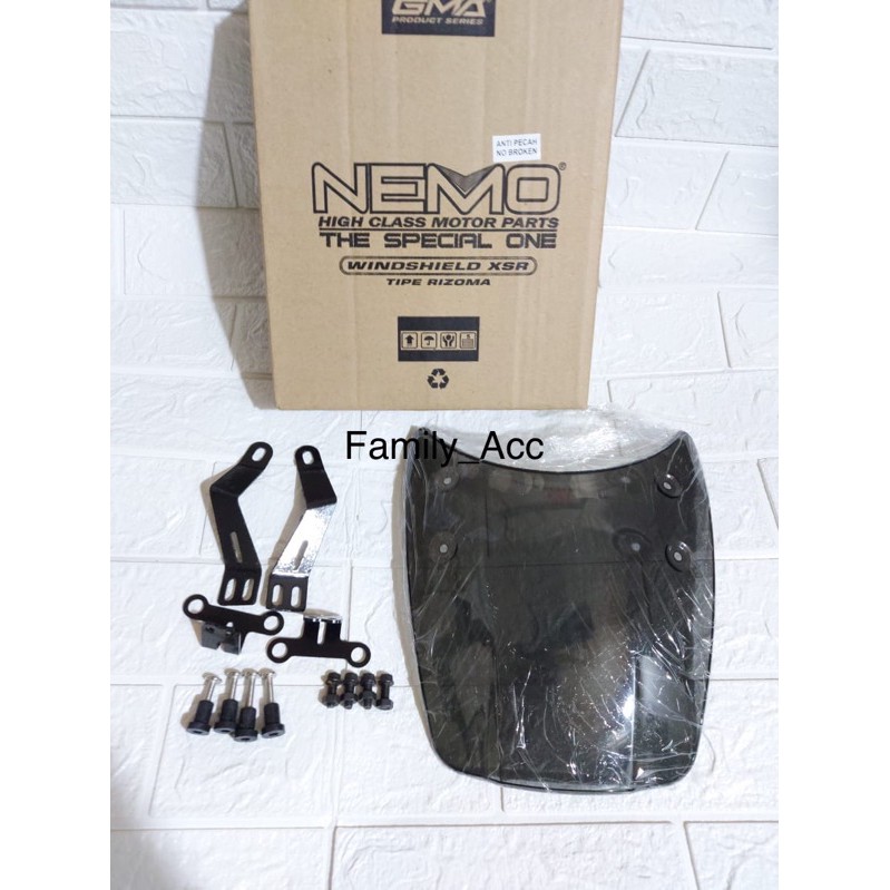 WINSHIELD VISOR KACA DEPAN TAMENG WINDSHIELD YAMAHA XSR 155 NEMO