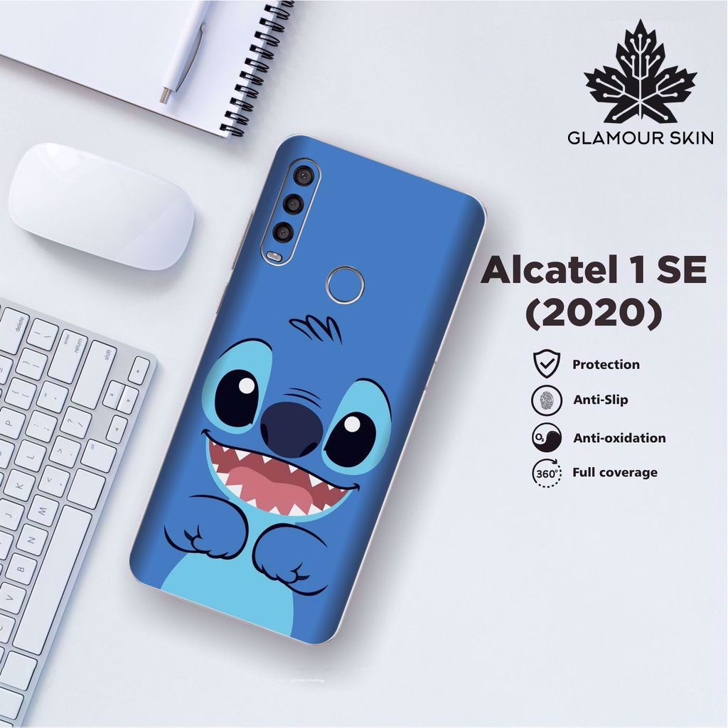 *(Dapat2PCS)* ALCATEL 1SE (2020) Garskin Case/Stiker Protector Motif STITCH