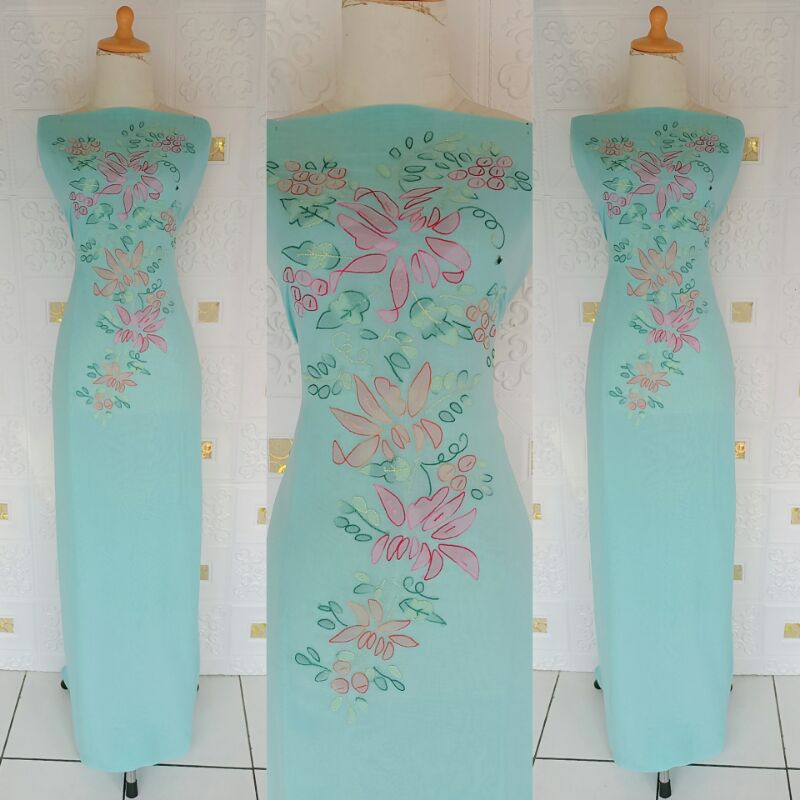 Bahan/bakal baju sulam bayang bukittinggi