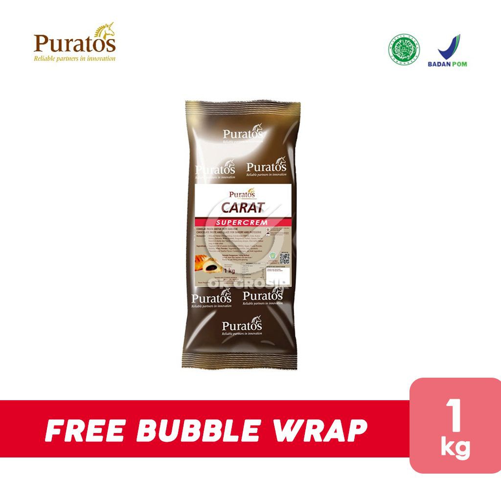 

Puratos Carat Supercrem Coklat / Filling Kue Roti (Pouch 1 Kg)