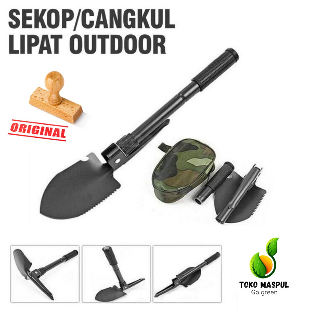 Sekop Cangkul Lipat tactical 13in1 Survival Kit Outdoor Camping Army Alat Sekop Skop Cangkul Lipat