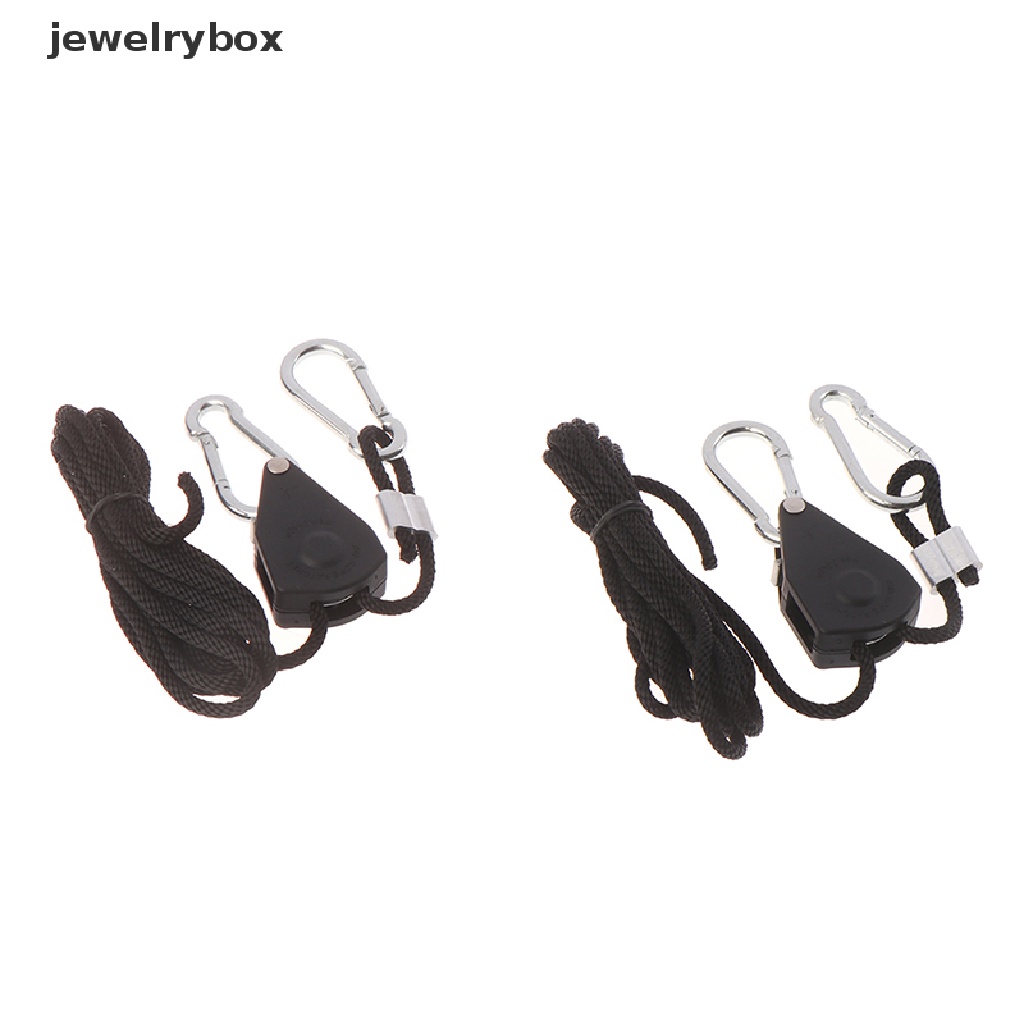 (jewelrybox) 2pcs / Set Tali Gantung Adjustable 1 / 8 &quot;Untuk Lampu Pertumbuhan Tanaman