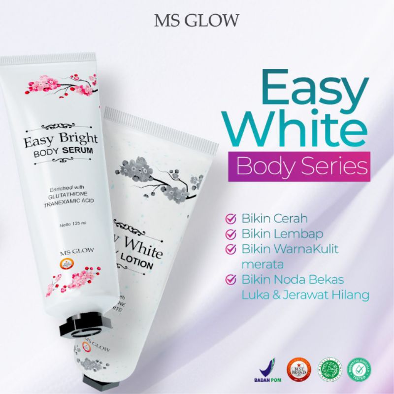 Ms Glow Body Care Easy White Body Series | Lotion Pemutih