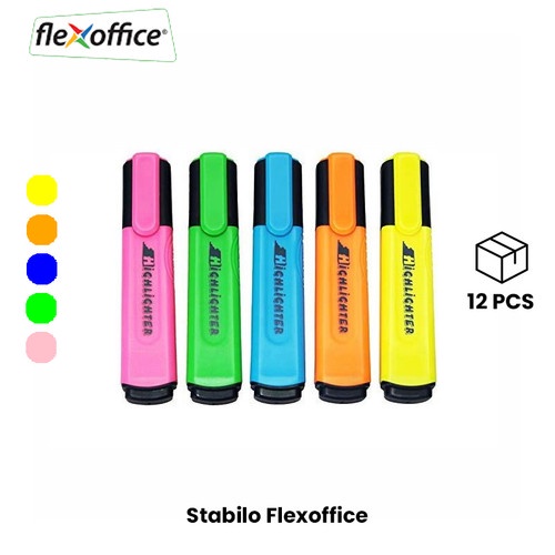 

Stabilo FlexOffice Original Pastel Stabilo Highlighter 5mm Spidol Penanda Stabilo Warna Warni Stabilo Penanda