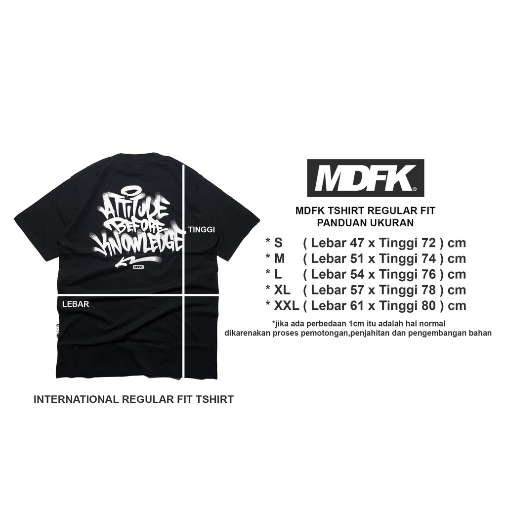 MDFK Attitude Graffiti T shirt (Black)