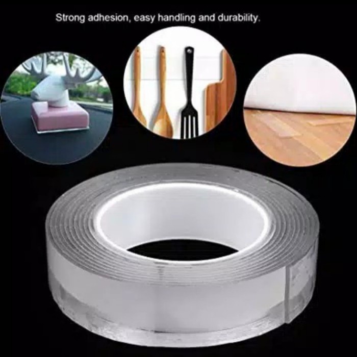 

Terlaris Nano Magic Tape - Double Tape Nano -Side Tape Serbaguna 300 Cm X 3Cm Limited