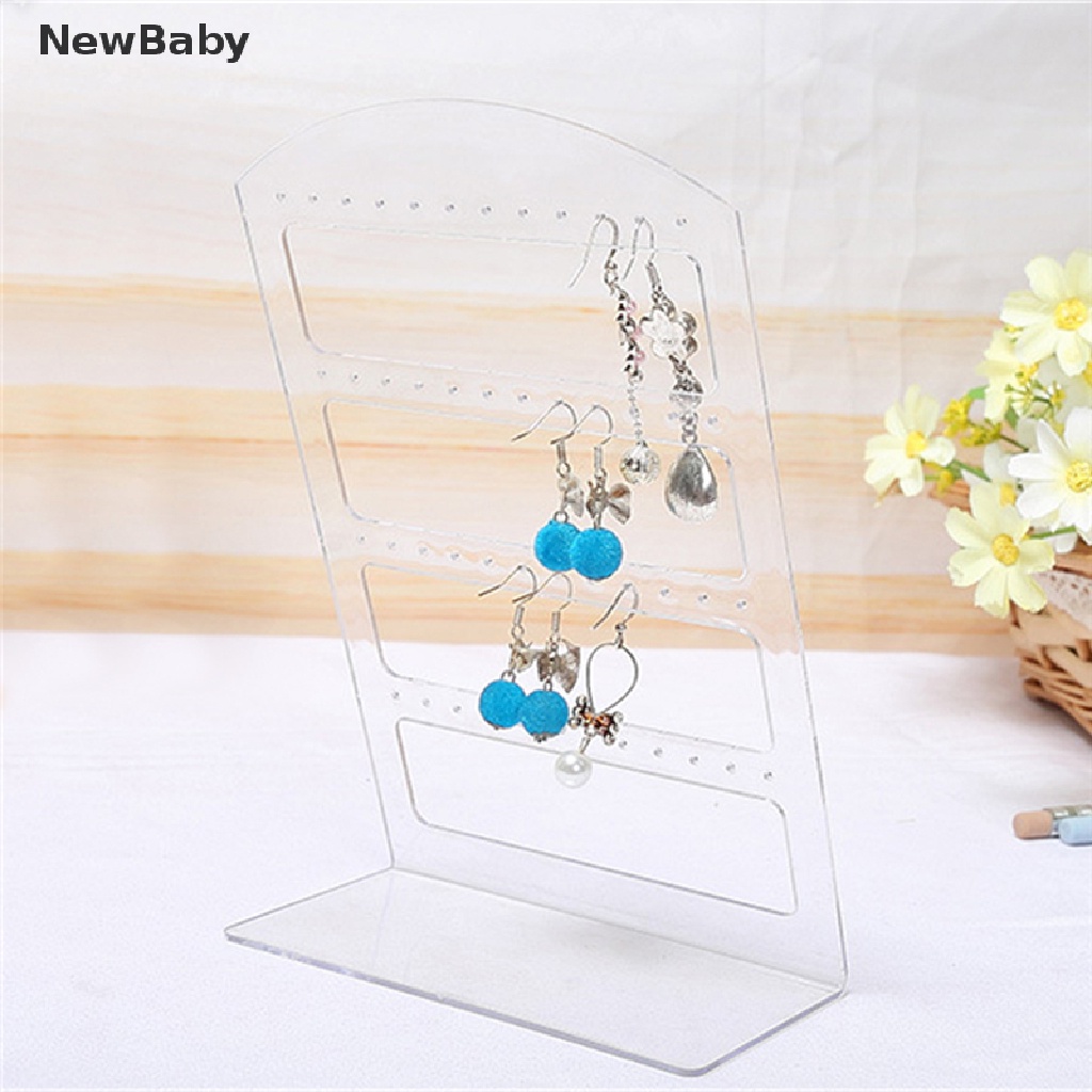 NewBaby Fashion Jewelry Display Holder L Style Organizer Earrings Display Stand Tool ID