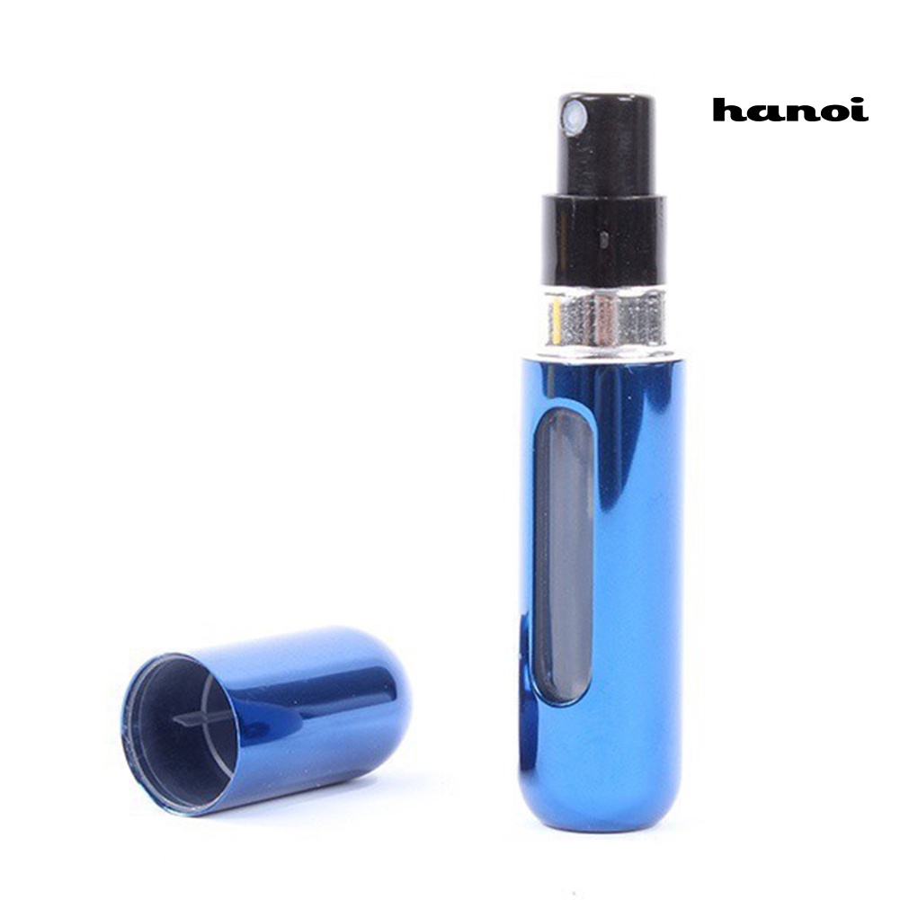 HQTM_5ml Travel Portable Empty Refillable Spraying Metal Perfume Atomizer Bottle