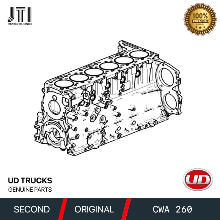 ENGINE BLOCK BLOK MESIN NISSAN UD CWA 260 EURO FE 6T