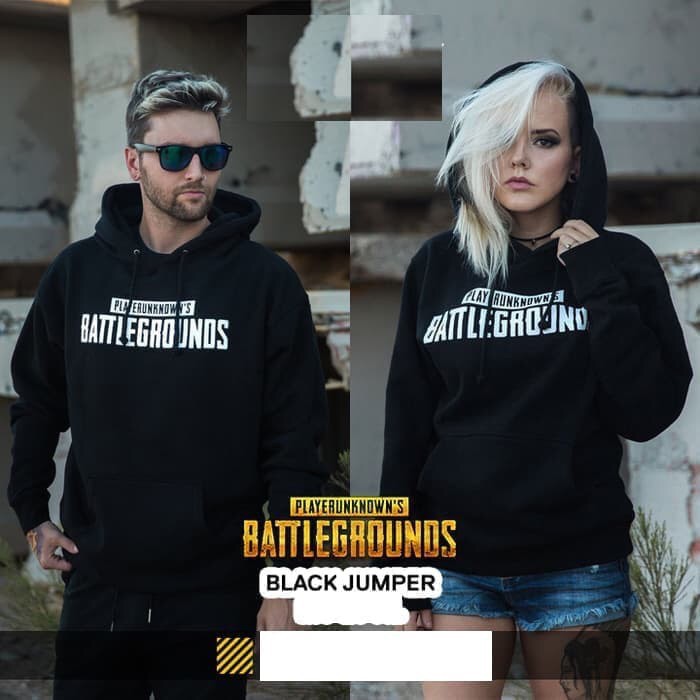 HOODIE PUBG PLAYER UNKNOWNS BATTLEGROUNDS FREE FIRE BOOYAH