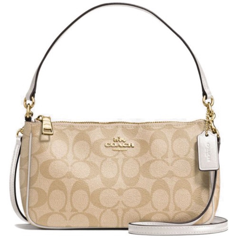 preloved coach top handle signature crossbody bag