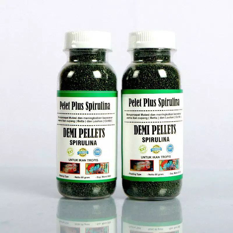 PELET SPIRULINA PREMIUM.MEMBANTU MUTASI IKAN CUPANG