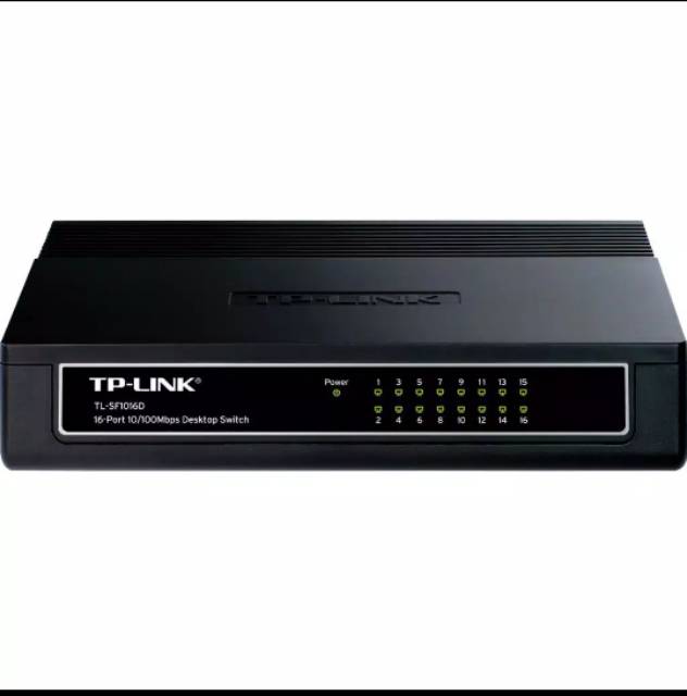 TP-Link Switch 16 Port 10/100Mbps Plastic Case - TL-SF1016D TP LINK